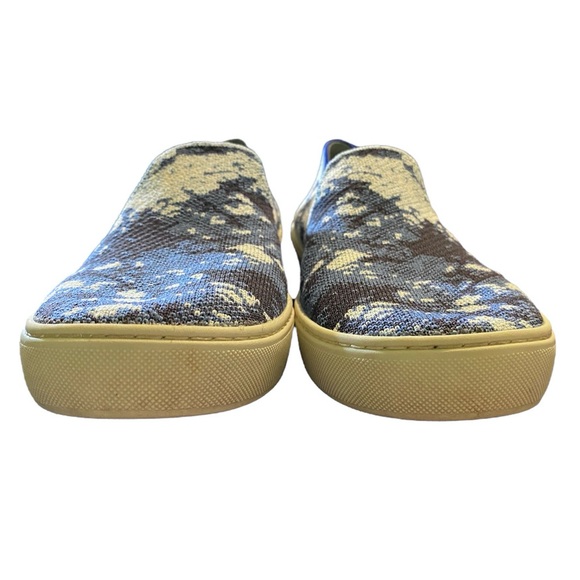 Rothy’s x The Butcher’s Daughter Limited Edition Shibori Blue Slip On Sneakers - Picture 14 of 16